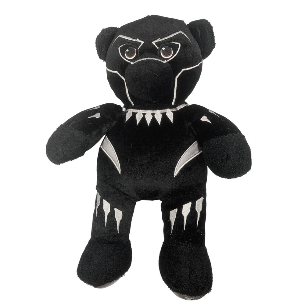 Build a Bear Marvel‎ Black Panther Teddy Bear Plush Stuffed Animal Toy